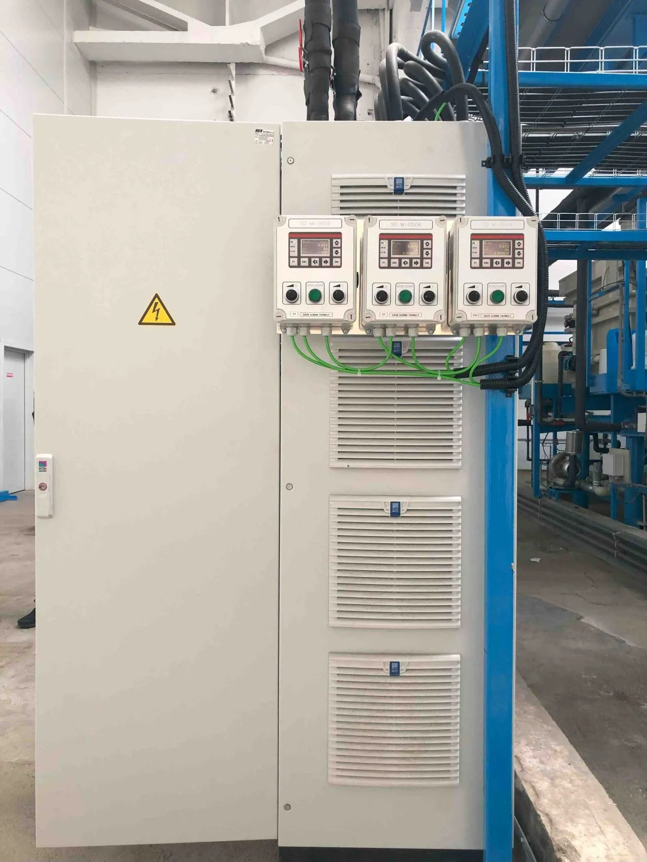 New power units for a plating shop — 1