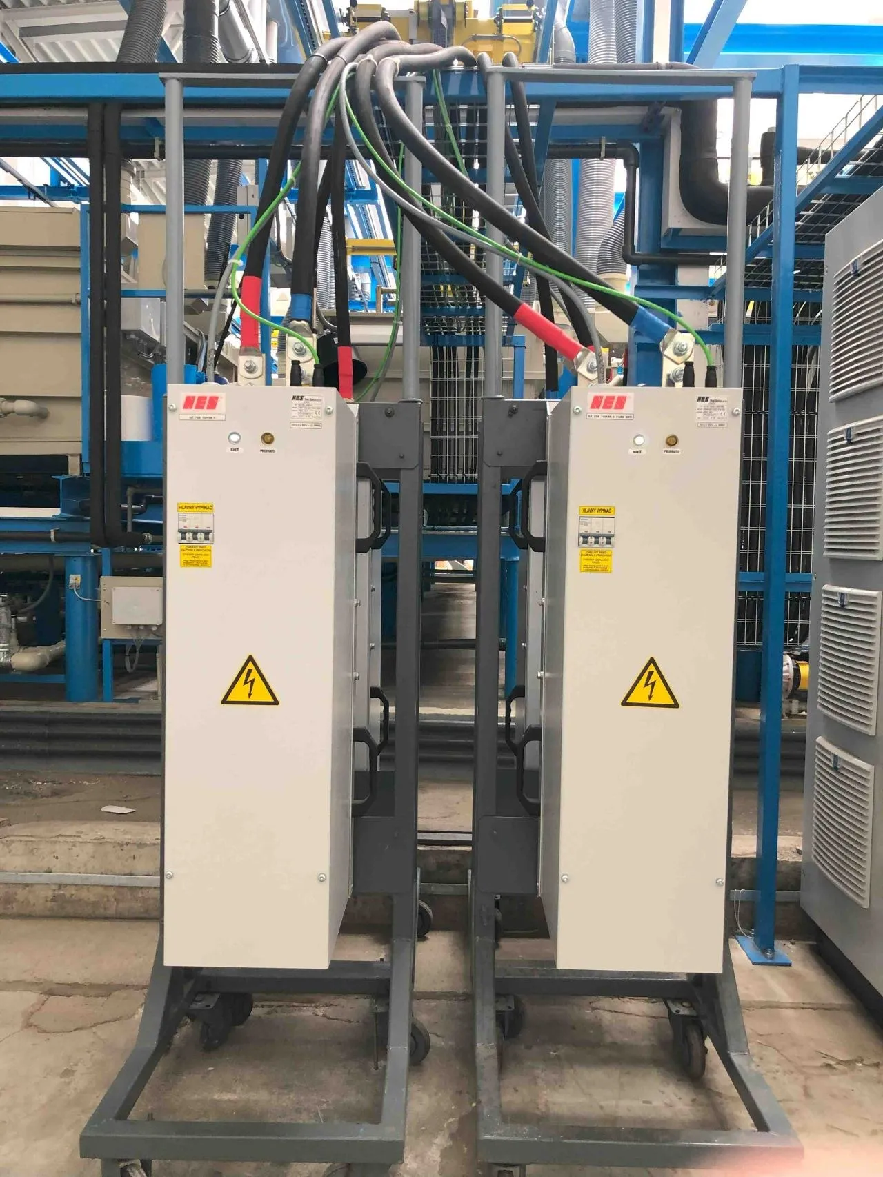 New power units for a plating shop — 2